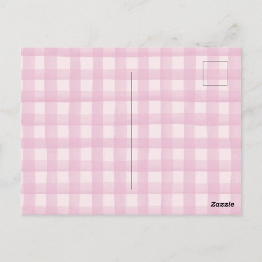 Pastel Roze Coquette Strik Bruidsfeest Uitnodiging (Achterkant)