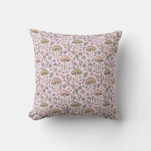 Pastel Roze Cottagecore Schimmel Naadloos Patroon Kussen
