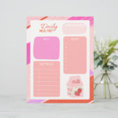 Pastel Roze Dagelijkse Maaltijd Prep (Staand voorkant)