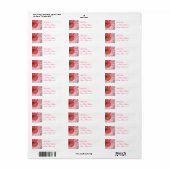 Pastel Roze Daisy Retouradres Mailing Label (Full Sheet)