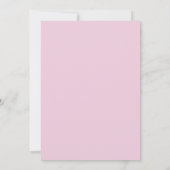 Pastel Roze Delicate Bloesem Bruiloft Kaart (Achterkant)