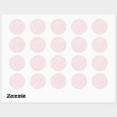 Pastel Roze design Ronde Sticker (Vel)