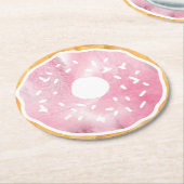 Pastel Roze Donut Onderzetters (Gebogen)