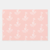 Pastel roze drijvers Harten pols Inpakpapier Vel (Voorkant)