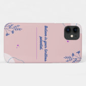 Pastel roze dromen iPhone Case (Achterkant (horizontaal))
