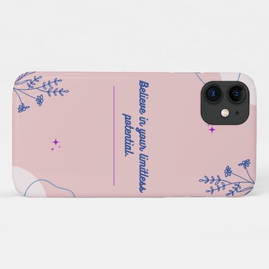 Pastel roze dromen iPhone Case (Achterkant (horizontaal))