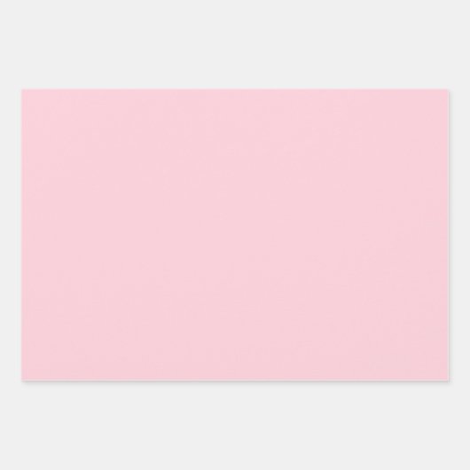 Pastel roze effen kleur | Klassiek | Elegant Inpakpapier Vel (Voorkant 3)