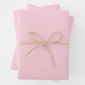 Pastel roze effen kleur | Klassiek | Elegant Inpakpapier Vel (In situ)