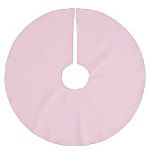 Pastel roze effen kleur | Klassiek | Elegant Kerstboom Rok (Voorkant)