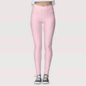 Pastel roze effen kleur | Klassiek | Elegant Leggings (Voorkant)