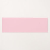 Pastel roze effen kleur | Klassiek | Elegant Yogamat (Voorkant (horizontaal))
