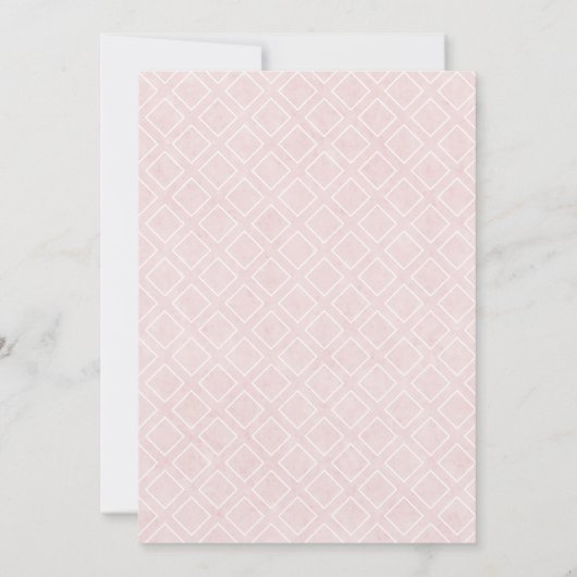Pastel Roze Elegant Classy Vrijgezellenfeest High  Kaart (Achterkant)
