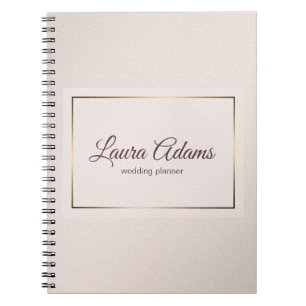 Pastel Roze elegante verlooptextuur. Notitieboek