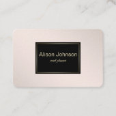 Pastel Roze elegante verlooptextuur. Visitekaartje (Voorkant)