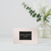 Pastel Roze elegante verlooptextuur. Visitekaartje (Staand voorkant)