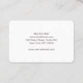 Pastel Roze elegante verlooptextuur. Visitekaartje (Achterkant)