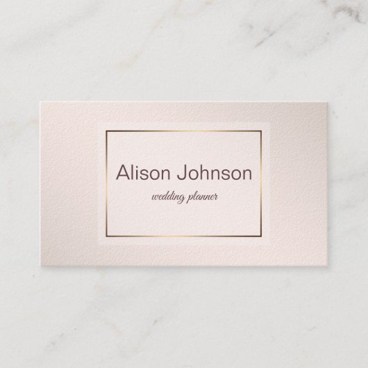 Pastel Roze elegante verlooptextuur. Visitekaartje (Voorkant)