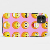 pastel roze emoji Case-Mate iPhone case (Achterkant (horizontaal))