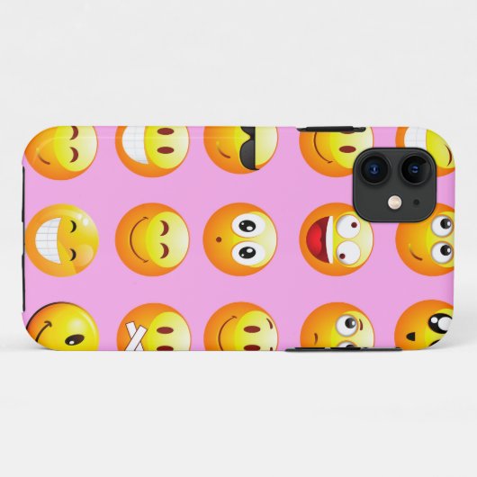 pastel roze emoji Case-Mate iPhone case (Achterkant (horizontaal))