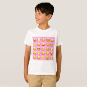 pastel roze emoji t-shirt (Voorkant volledig)