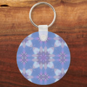 Pastel Roze en Blauw #1 Sleutelhanger (Voorkant)