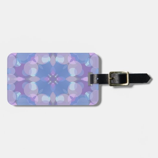 Pastel Roze en Blauw #2 Bagagelabel (Voorkant horizontaal)