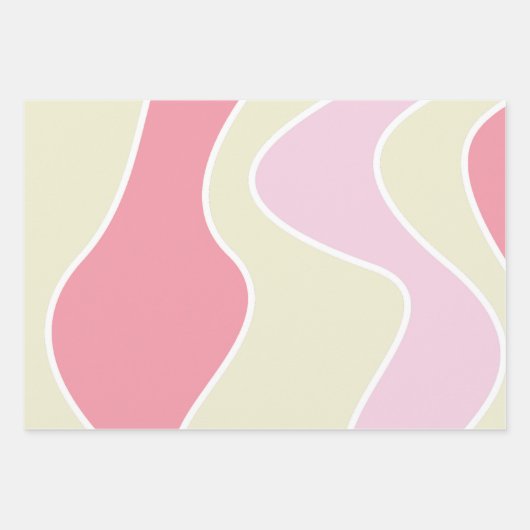 Pastel Roze en Blauw omslagpapier Inpakpapier Vel (Voorkant 2)