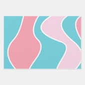 Pastel Roze en Blauw omslagpapier Inpakpapier Vel (Voorkant)