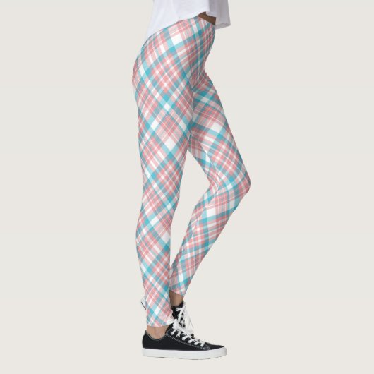 Pastel Roze en Blauw Speld Leggings (Rechts)