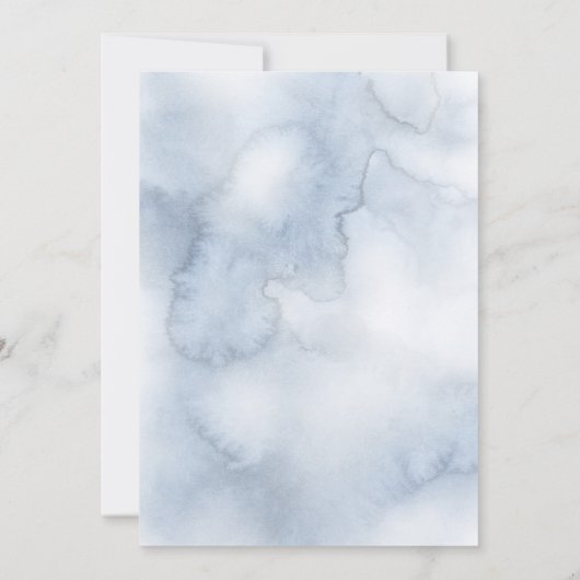 Pastel Roze en Blauw Strand Baby shower Kaart (Achterkant)