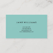 Pastel Roze en Blauw Visitekaartje (Achterkant)