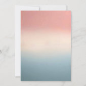 Pastel Roze en Blauwe Sneaker Gender Reveal Kaart (Achterkant)