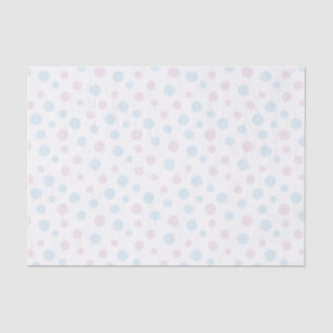 Pastel Roze en Blauwe Stippen Tissue Paper Tissuepapier