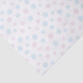 Pastel Roze en Blauwe Stippen Tissue Paper Tissuepapier (Detail)
