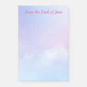 Pastel Roze en Blauwe Wolk Achtergrond Post-it® Notes (Voorkant)