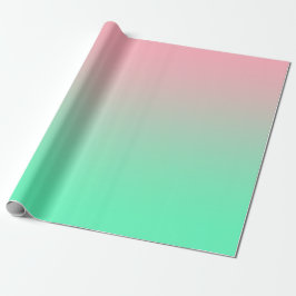 Pastel roze en bleek groen moeten altijd zichtbaar cadeaupapier