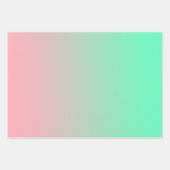 Pastel roze en bleek groen moeten altijd zichtbaar inpakpapier vel (Voorkant 3)