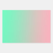 Pastel roze en bleek groen moeten altijd zichtbaar inpakpapier vel (Voorkant 2)