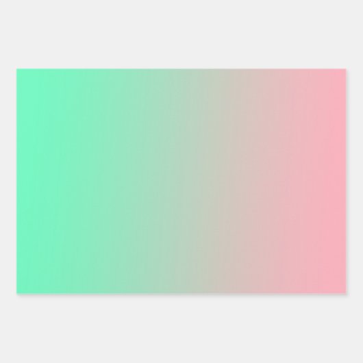 Pastel roze en bleek groen moeten altijd zichtbaar inpakpapier vel (Voorkant 2)