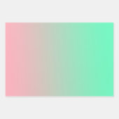 Pastel roze en bleek groen moeten altijd zichtbaar inpakpapier vel (Voorkant)