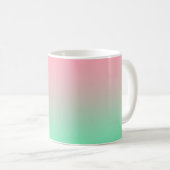 Pastel roze en bleek groen moeten altijd zichtbaar koffiemok (Voorkant rechts)