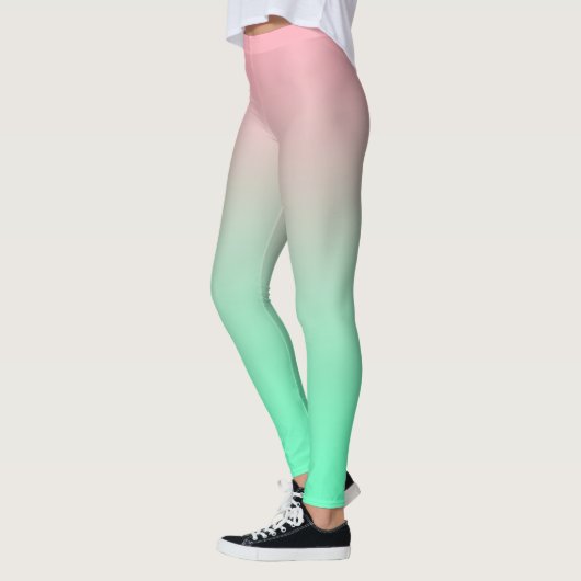 Pastel roze en bleek groen moeten altijd zichtbaar leggings (Links)