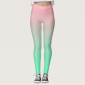 Pastel roze en bleek groen moeten altijd zichtbaar leggings (Voorkant)