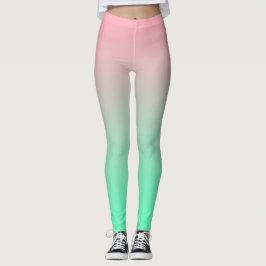 Pastel roze en bleek groen moeten altijd zichtbaar leggings