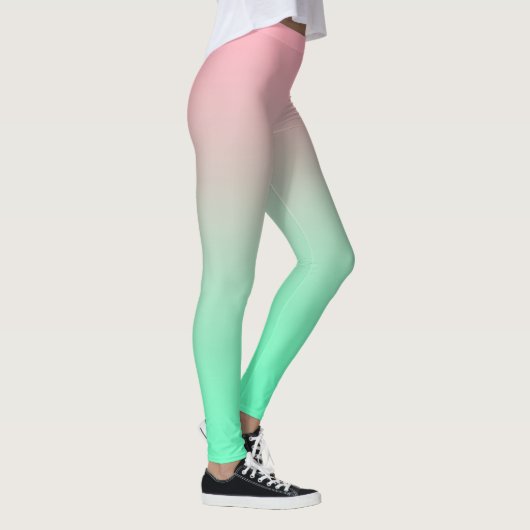 Pastel roze en bleek groen moeten altijd zichtbaar leggings (Rechts)