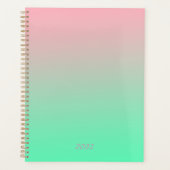 Pastel roze en bleek groen moeten altijd zichtbaar planner (Voorkant)