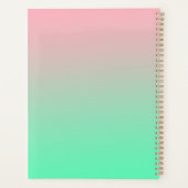 Pastel roze en bleek groen moeten altijd zichtbaar planner (Achterkant)