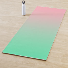 Pastel roze en bleek groen moeten altijd zichtbaar yogamat