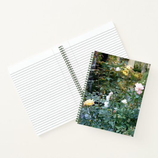 Pastel Roze en Crème Roos Notitieboek (Binnen)