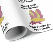 Pastel Roze en Gele Rosy Maple Moth Cadeaupapier (Rol Hoek)
